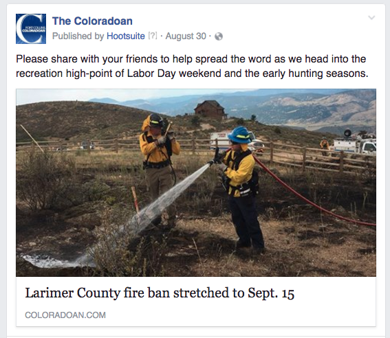 CO fire ban