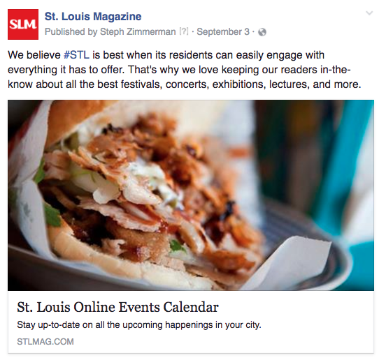 STL online calendar food
