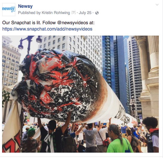 Newsy snapchat is lit