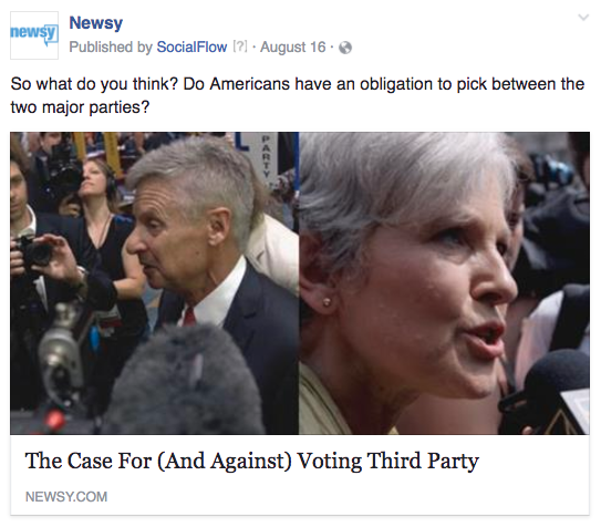 Newsy third parties