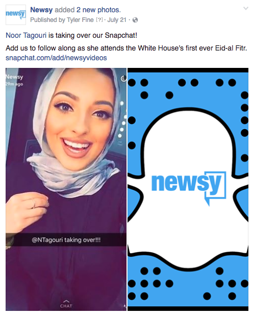 Newsy Snapchat White House