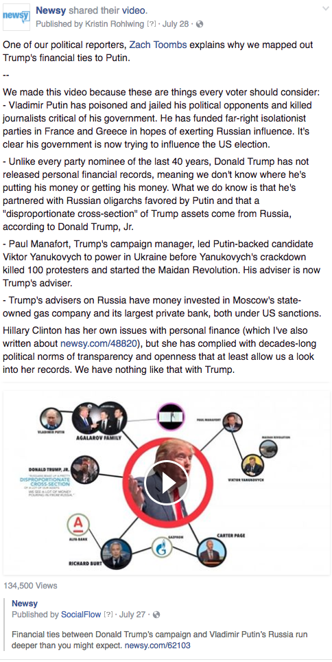 Newsy reporter politics