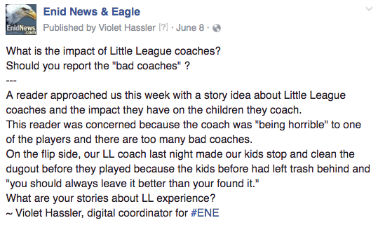 Enid little league