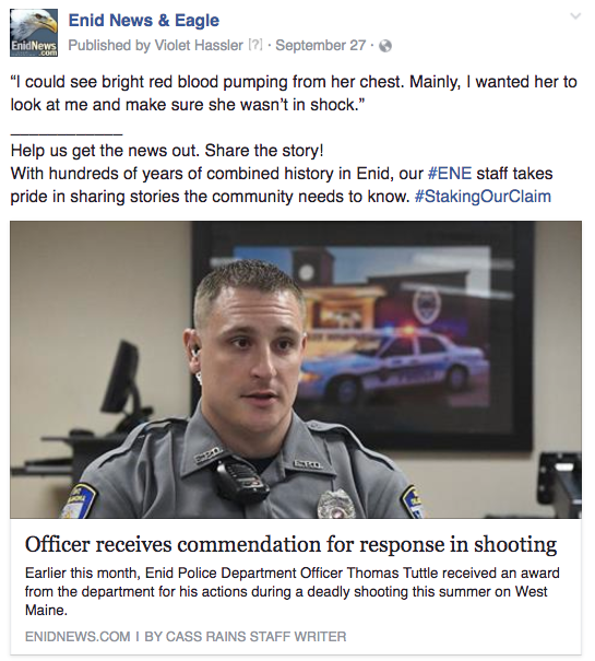 Enid officer did good