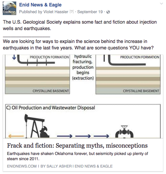 Enid earthquake explanation