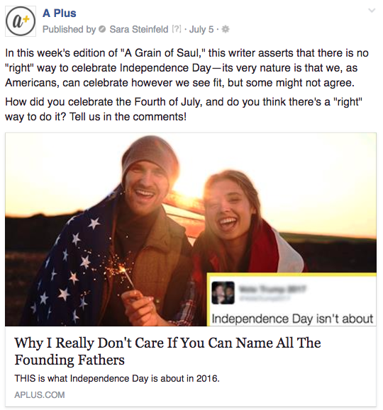 A Plus Independence Day