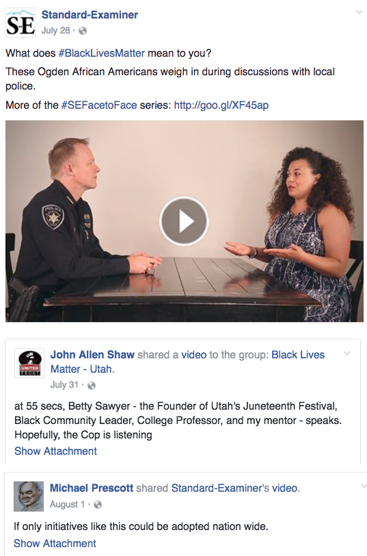 Watch how users share your posts. Sometimes the best conversation happens on their shares, not on the original post. 