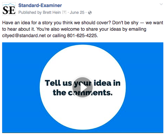 Ogden video story ideas 0625