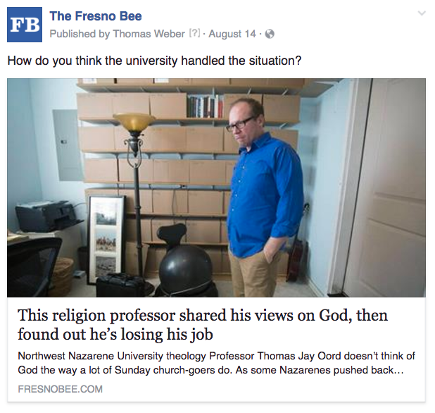 Fresno religion professor