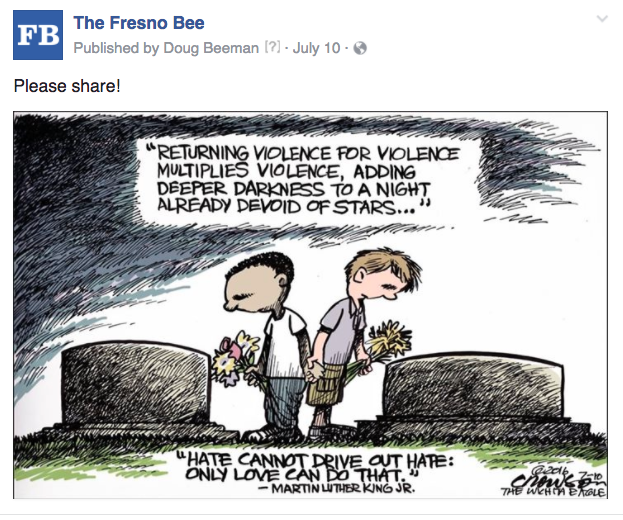 Fresno editorial cartoon violence