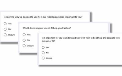 Trusting News AI Resource: Use these questions to see what your news consumers think about AI