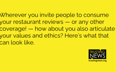 Be clear about what makes reviews credible