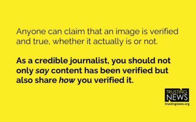 In AI age, explain how you verify visuals